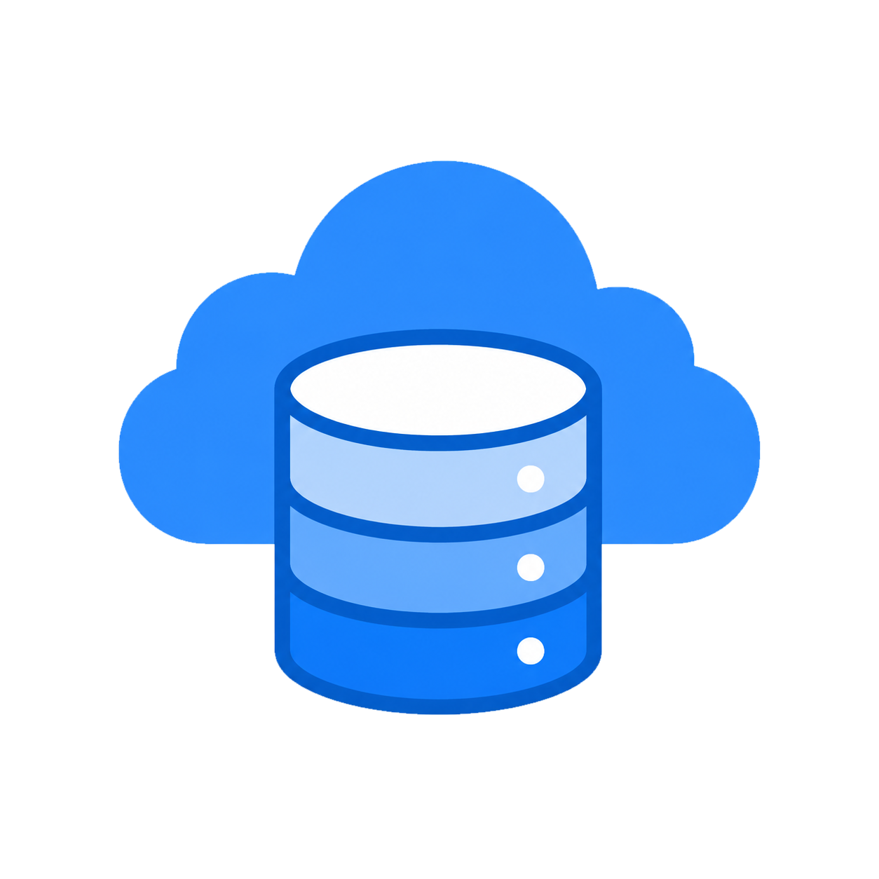 Cloud database icon